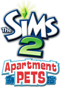 The Sims 2: Apartment Pets title screen for Nintendo DS
